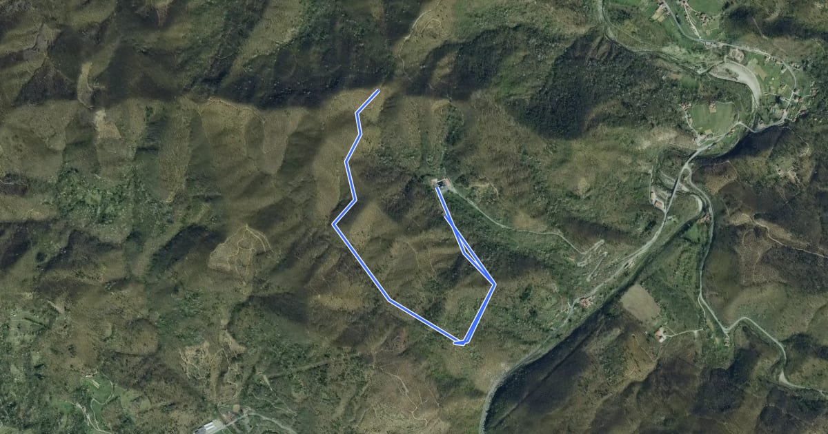 Маршрут Valle dei Tre Re на спутниковом снимке