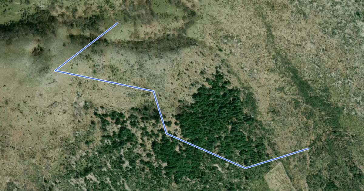 Маршрут Valle della Difesa - Grotta delle Monache - Colle San Angelo на спутниковом снимке