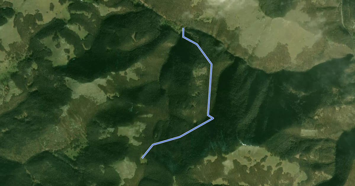 Маршрут Valle di Rio Fuggio – Sella Monte Versanello на спутниковом снимке