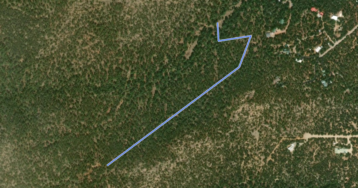 Маршрут Valle Trail на спутниковом снимке