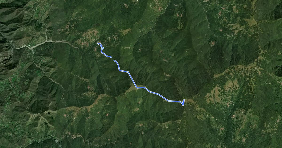 Маршрут Vallenzona - Passo Sesenelle - Monte Buio - Monte Antola на спутниковом снимке