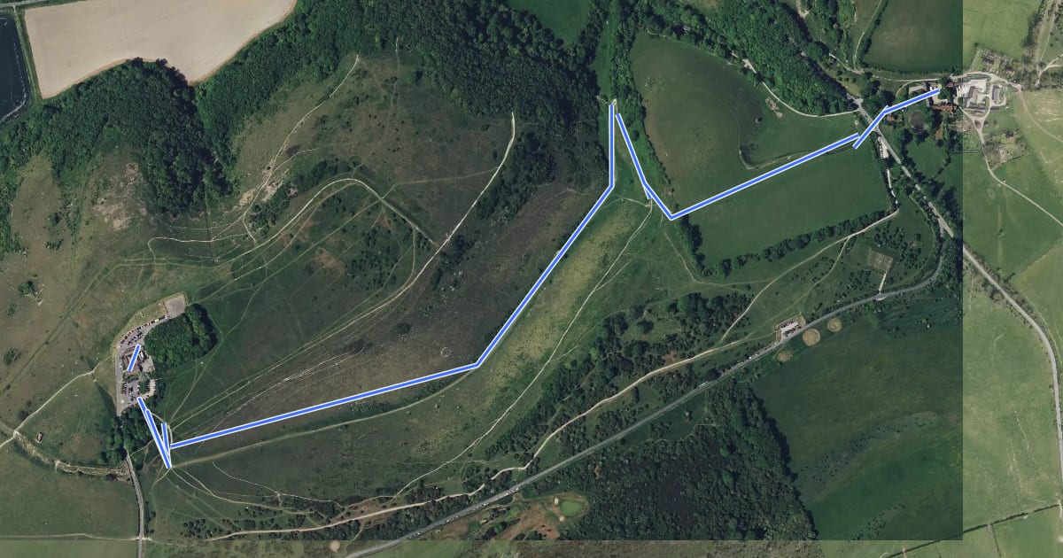 Маршрут Valley Explorer Trail, Sussex East на спутниковом снимке