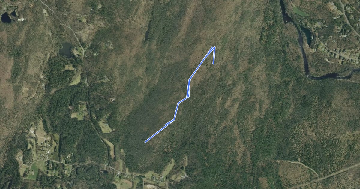 Маршрут Valley Overlook Trail на спутниковом снимке