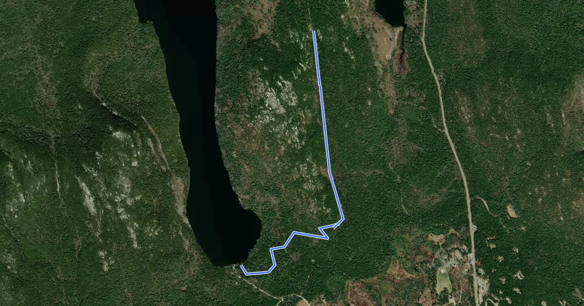 Маршрут Valley Trail на спутниковом снимке