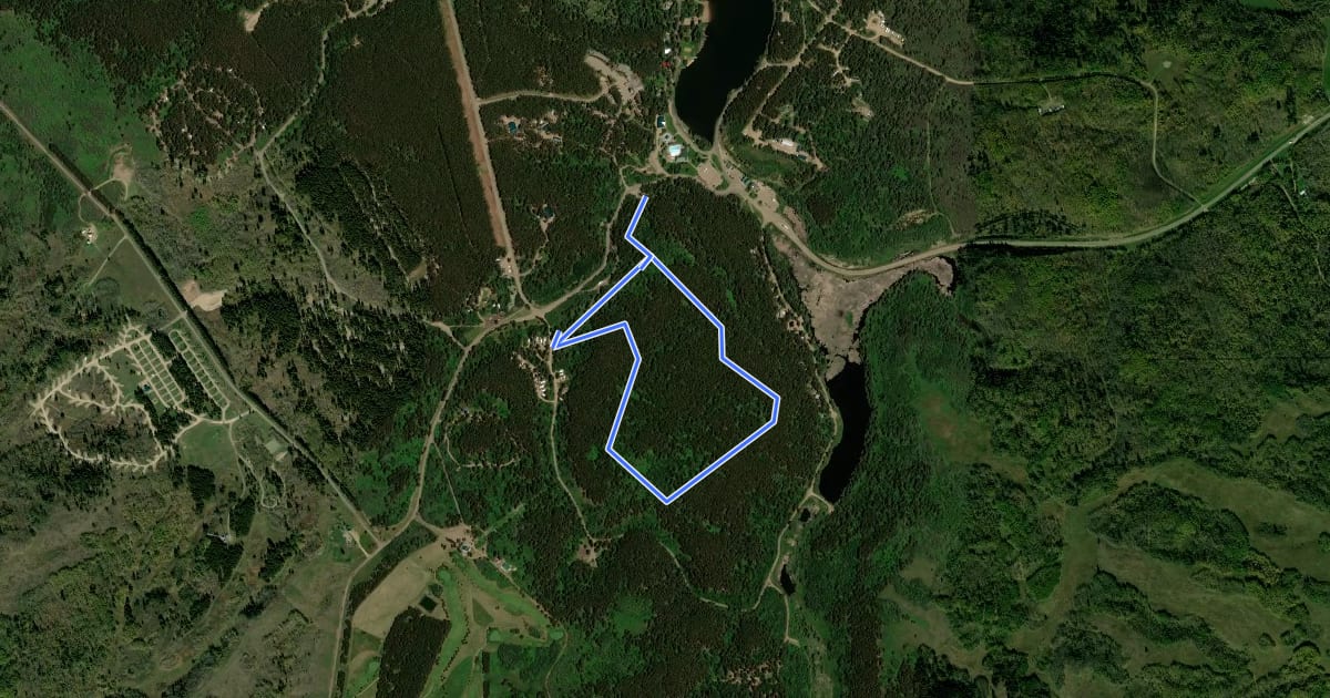 Маршрут Valley View Trail на спутниковом снимке