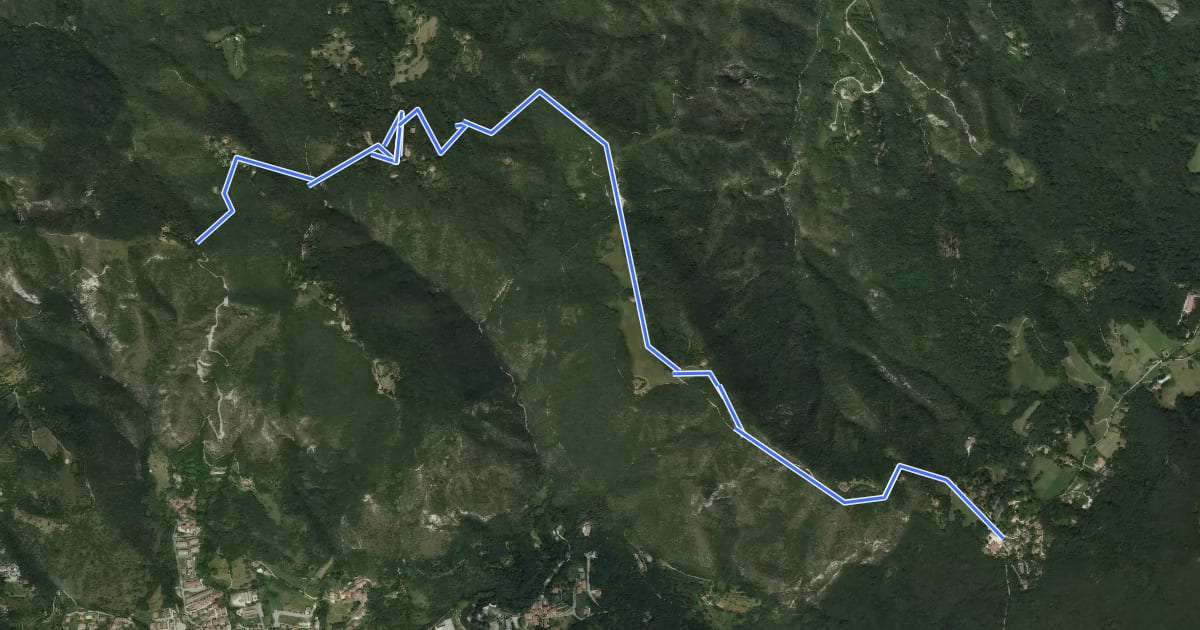 Маршрут Vallio Terme (Barcolo) - Gavardo (Osteria Monte Magno) на спутниковом снимке
