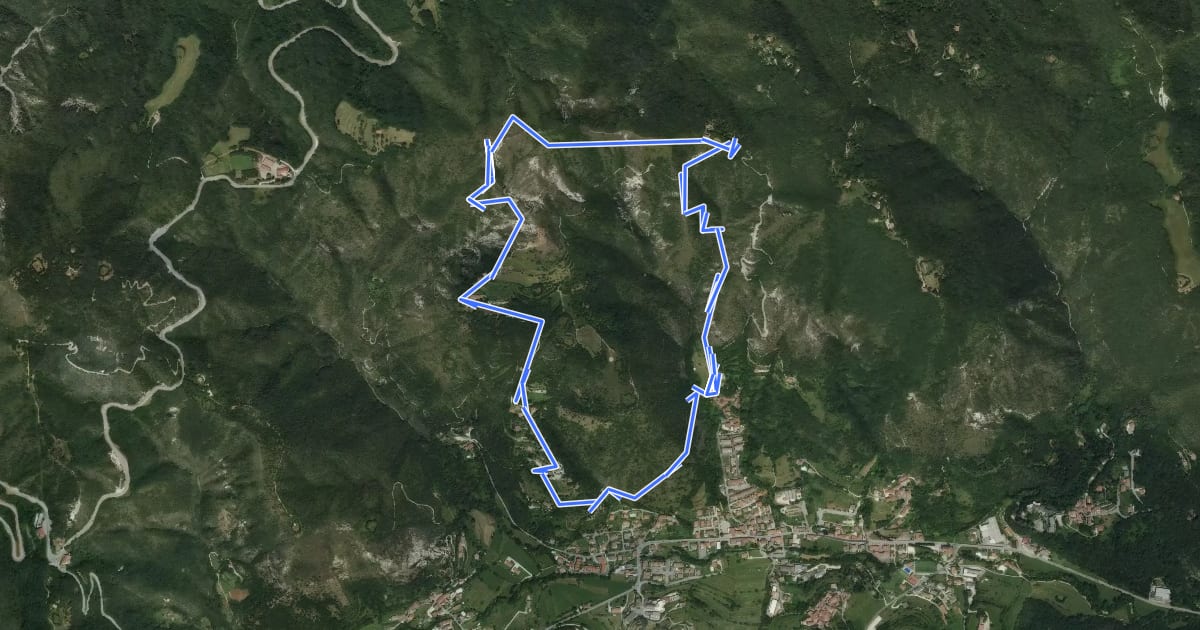 Маршрут Vallio Terme (Vigle) - Rocca di Bernacco - Oriolo на спутниковом снимке