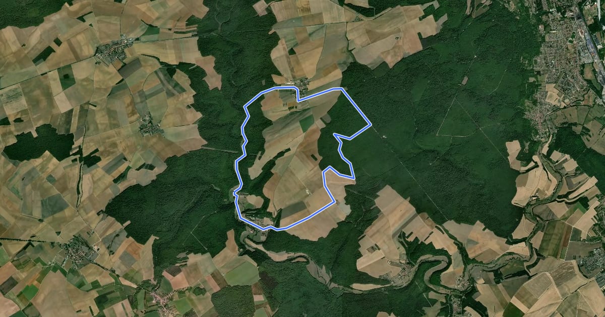 Маршрут Vallon Saint Jean на спутниковом снимке