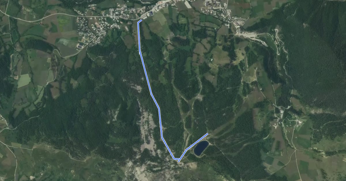 Маршрут Vallons на спутниковом снимке