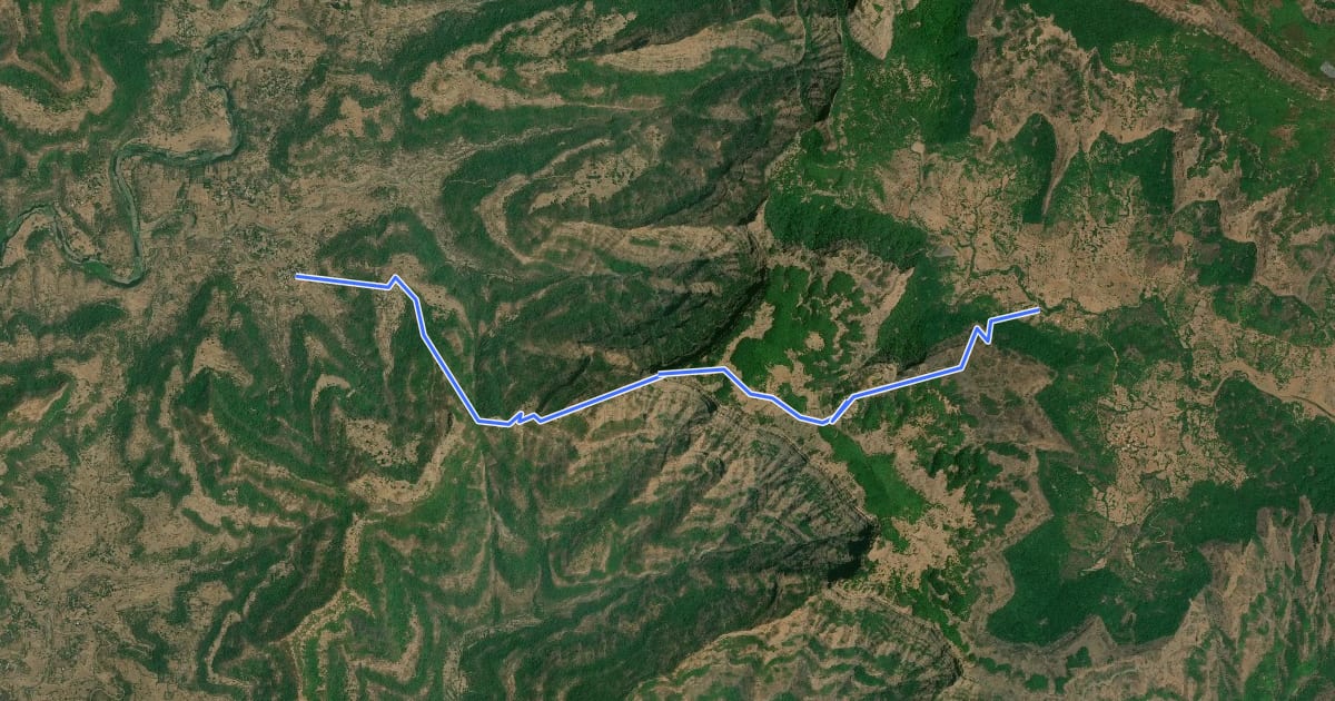 Маршрут Valvan to Ambavli via Chakdev на спутниковом снимке