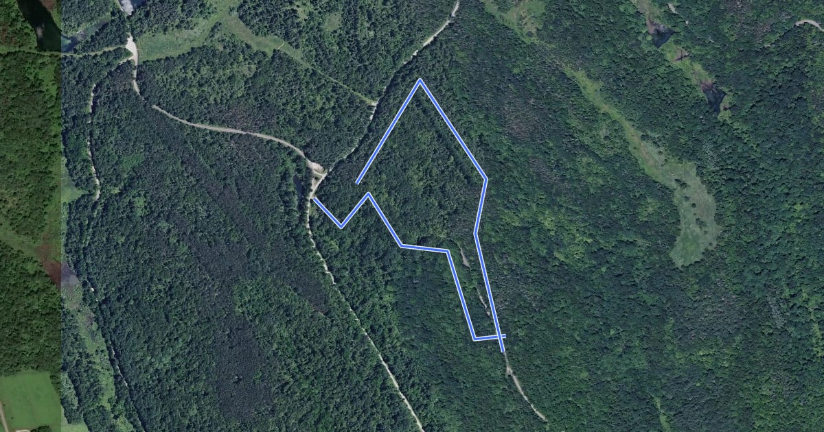 Маршрут Van Gorder Trail на спутниковом снимке