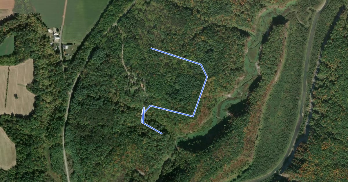 Маршрут Vanished Village Trail на спутниковом снимке