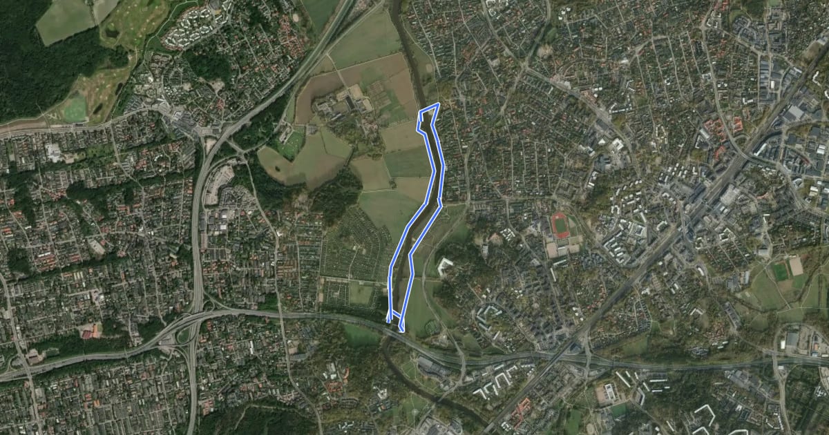 Маршрут Vantaajoen kävely- ja juoksureitti 3,6 km на спутниковом снимке