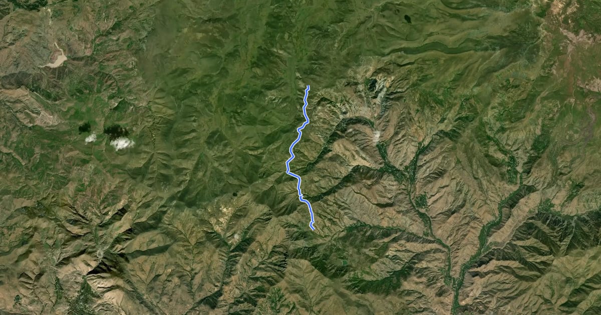 Маршрут Vardenyats Ridge – Hors Conservation Area на спутниковом снимке