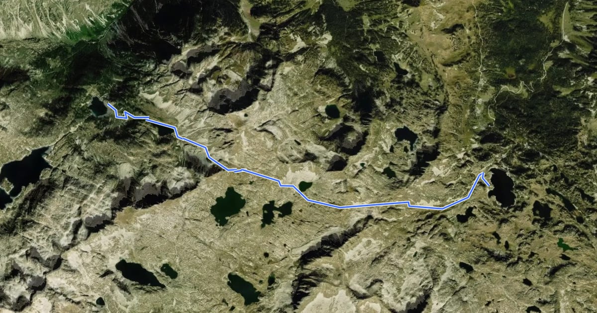 Маршрут Variant Port de Caldes на спутниковом снимке