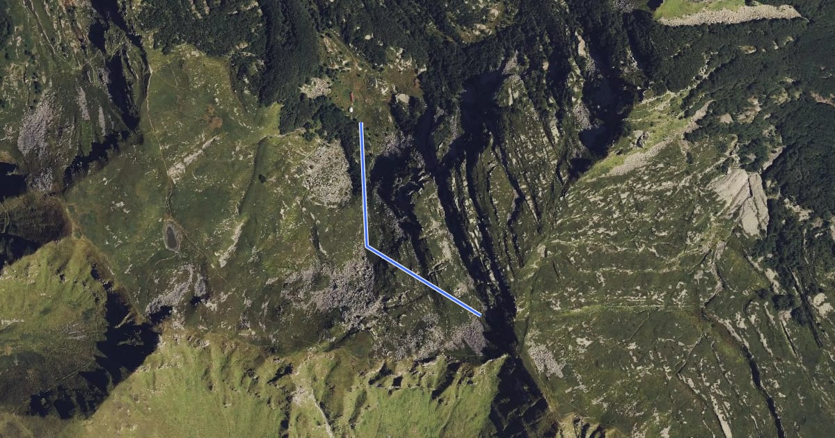 Маршрут "Variante 713A" - Capanne di Lago Scuro - Monte Paitino на спутниковом снимке