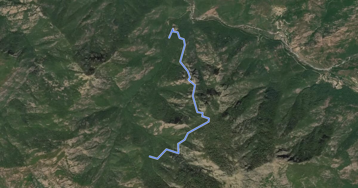 Маршрут Variante d'excursion alpine на спутниковом снимке