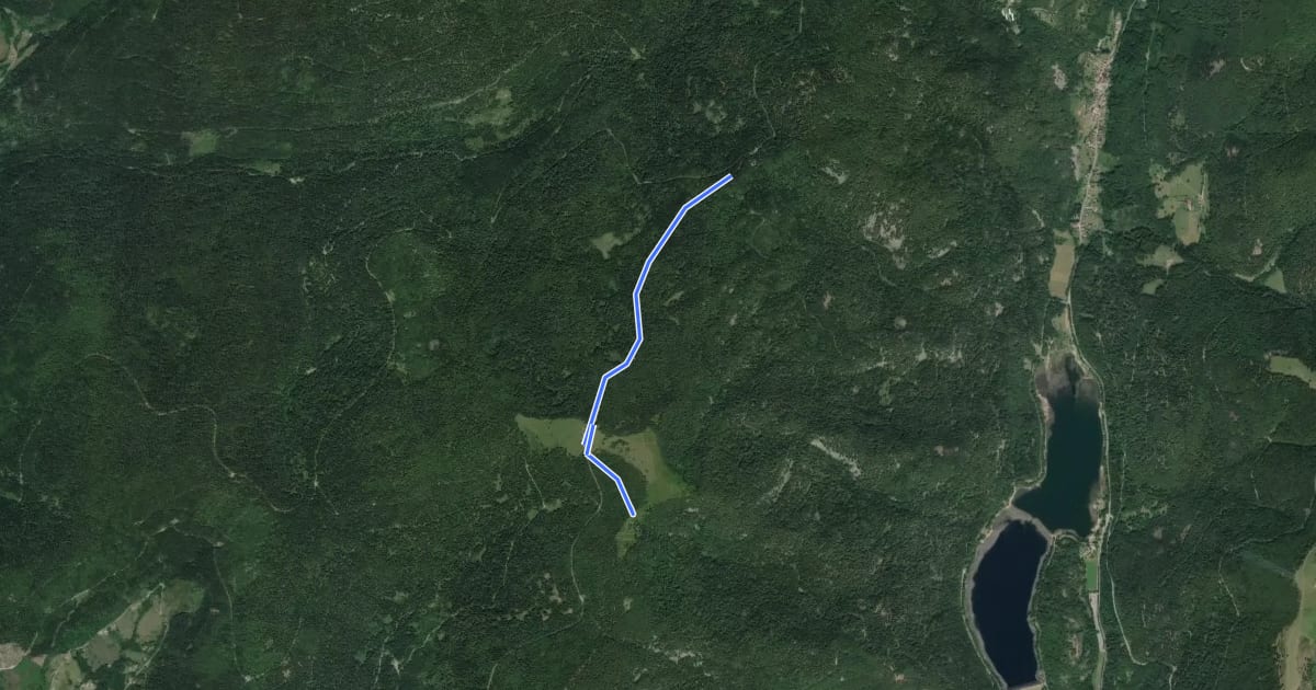 Маршрут Variante GR 531 на спутниковом снимке