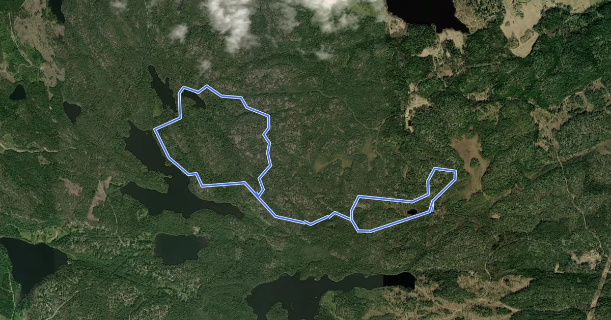 Маршрут Vattgruvan rundslinga на спутниковом снимке