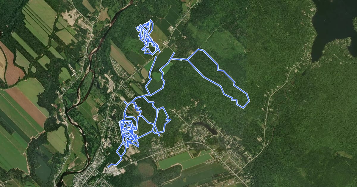 Маршрут VBN Secteur St-Raymond на спутниковом снимке