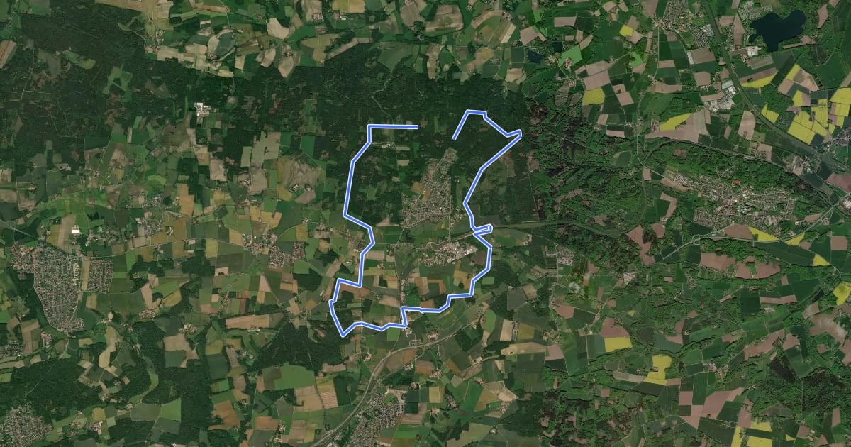 Маршрут Vehrter Rundweg на спутниковом снимке