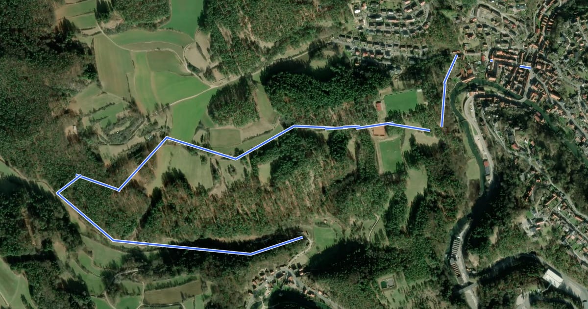 Маршрут Velden – Lungsdorf на спутниковом снимке