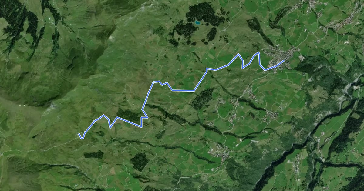 Маршрут Vella Alp Sezner на спутниковом снимке