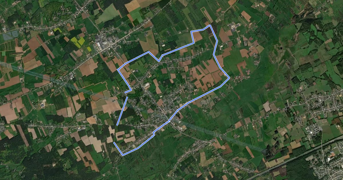Маршрут Venusberg Rode driehoek на спутниковом снимке
