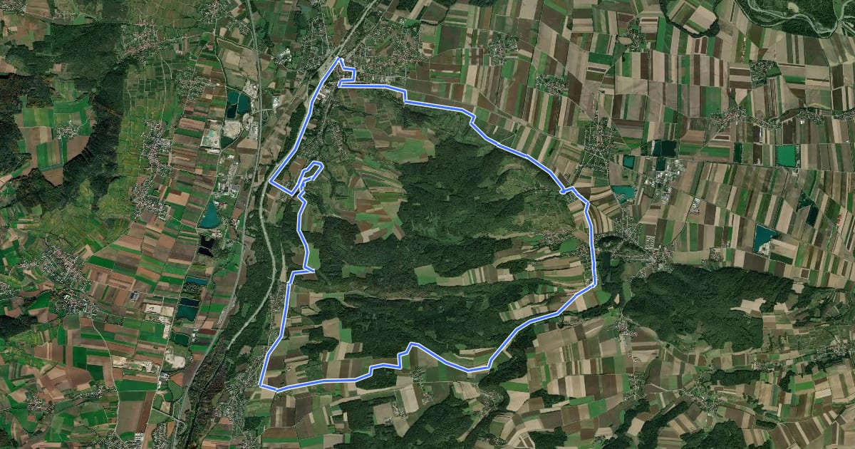 Маршрут Venusberg-Tour на спутниковом снимке