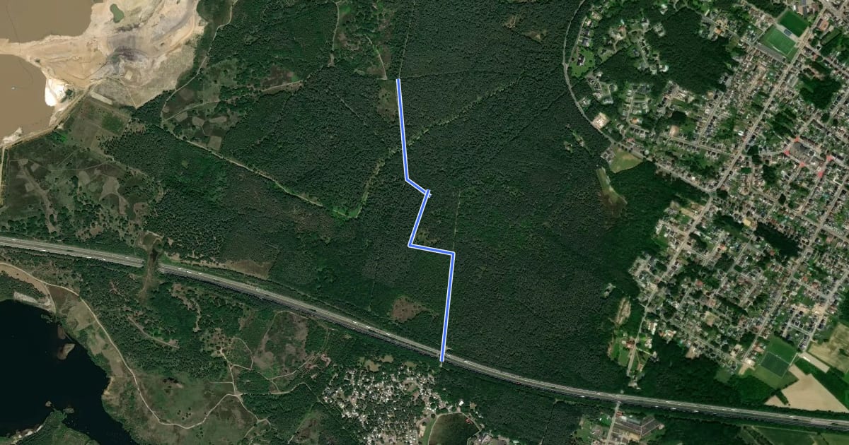 Маршрут Verbinding Kikbeekbron - Mechelse Heide на спутниковом снимке