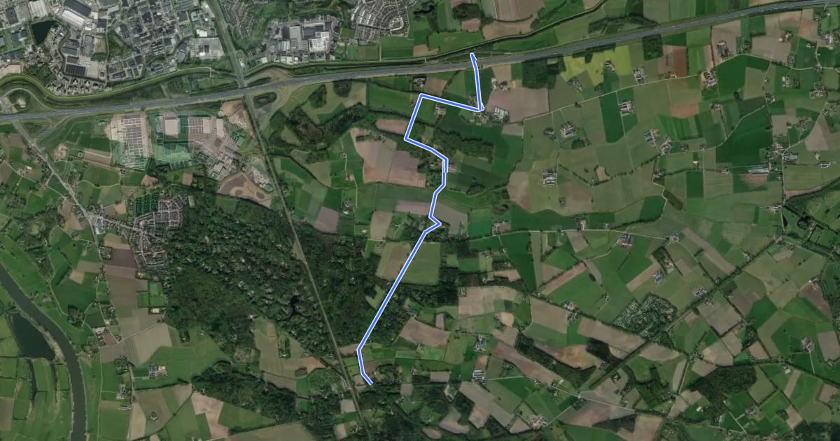 Маршрут Verbinding Lussen Gorssel -> Oostermaet (MTB Achterhoek - MTB Salland) на спутниковом снимке