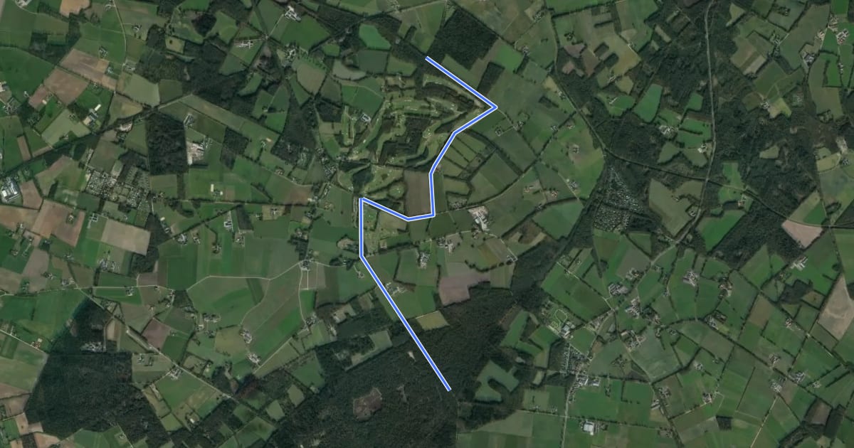 Маршрут Verbinding Lussen Linde -> Zelhem (MTB Achterhoek) на спутниковом снимке