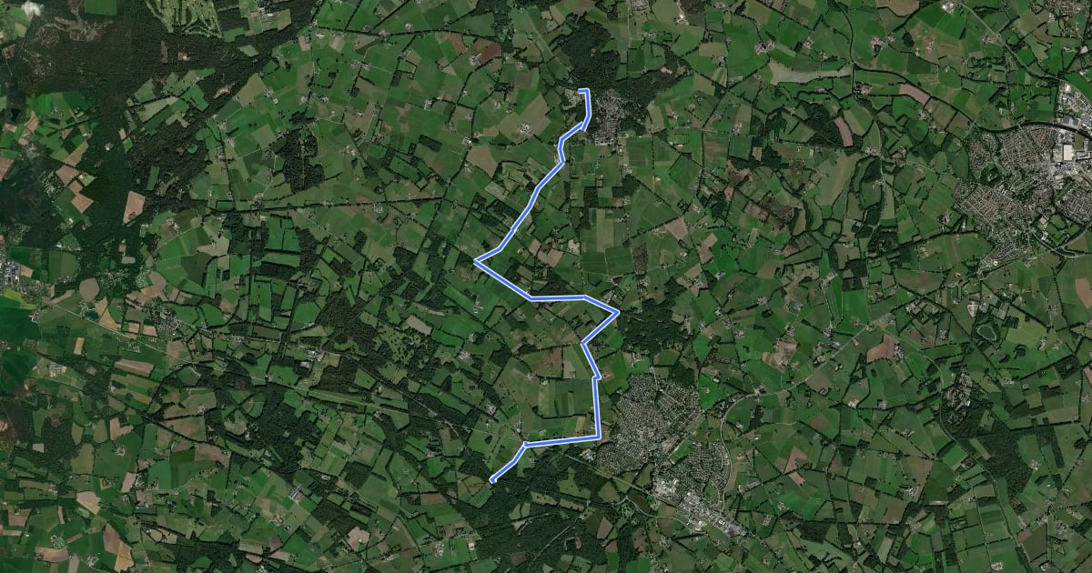 Маршрут Verbinding Lussen Lochem -> Ruurlo (MTB Achterhoek) на спутниковом снимке