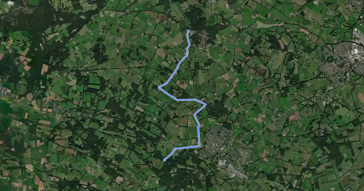 Маршрут Verbinding Lussen Ruurlo -> Lochem (MTB Achterhoek) на спутниковом снимке