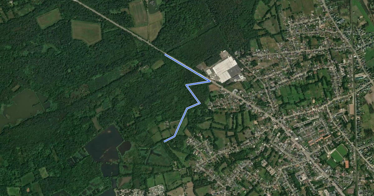 Маршрут Verbinding Wijvenheid-Zolder wandelingen на спутниковом снимке