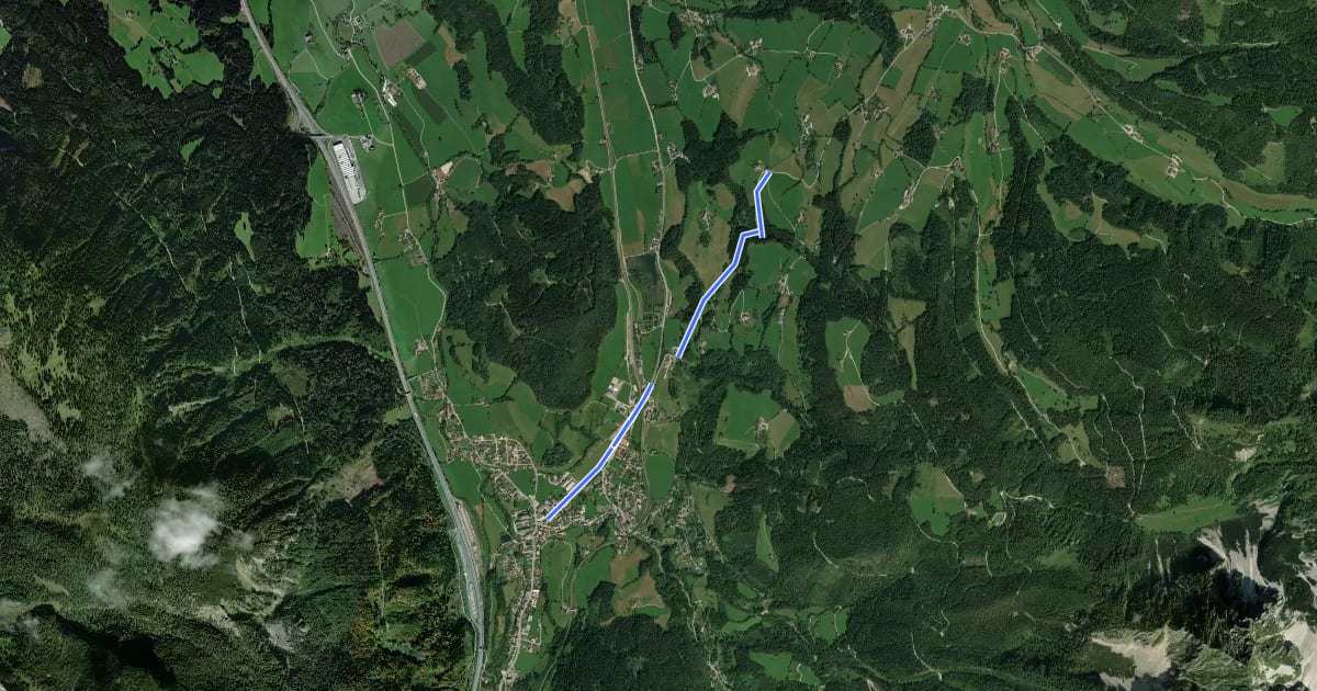 Маршрут Verbindung 4: Spital/Pyhrn - Oberwenger Panoramaroute на спутниковом снимке