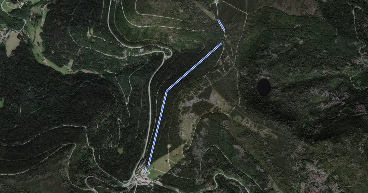 Маршрут Verbindung Darmstädterhütte - Ruhestein на спутниковом снимке