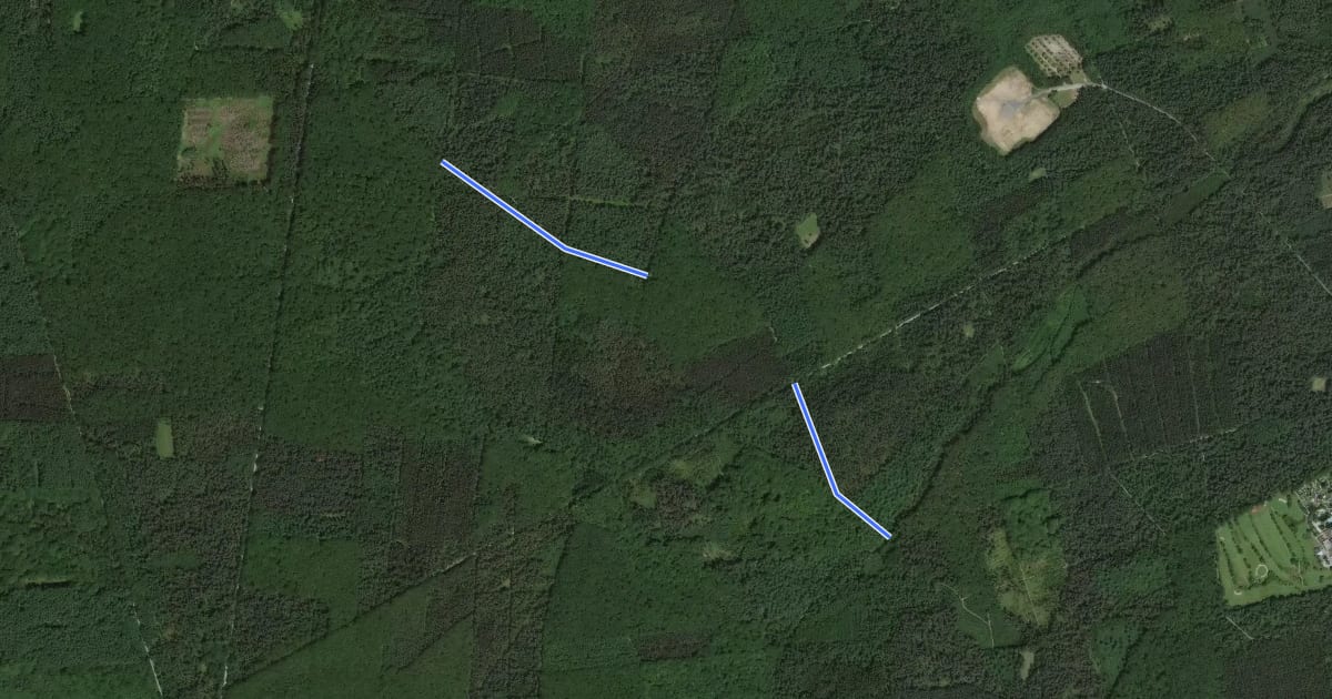Маршрут Verbindung Jammertalroute - Dachsbergroute (Haltern) на спутниковом снимке