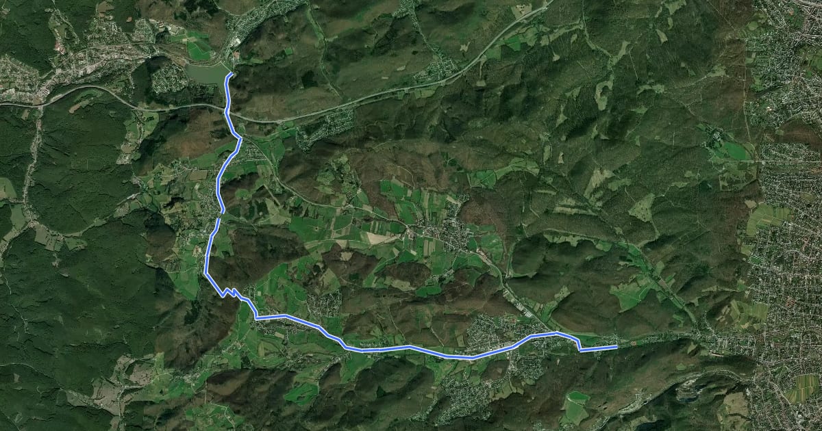 Маршрут Verbindung Liesingbachradweg zum Wienerwaldsee на спутниковом снимке
