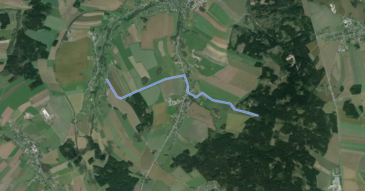 Маршрут Verbindung Oberdorf-Eisenweg на спутниковом снимке