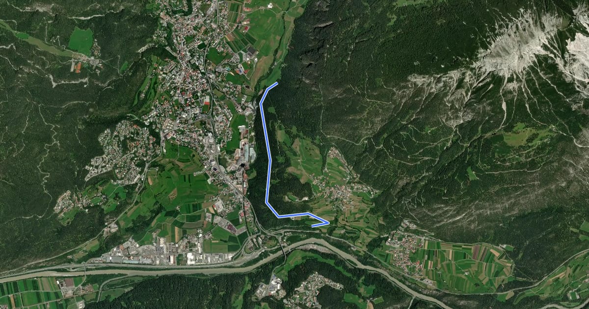 Маршрут Verbindung Radweg Karres на спутниковом снимке