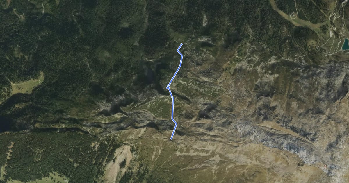 Маршрут Verbindung Zirbenweg - Höhenweg на спутниковом снимке