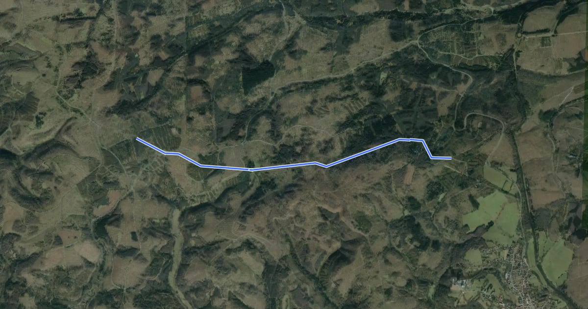 Маршрут Verbindungsloipe Ebbersberg-Hasselkopf на спутниковом снимке