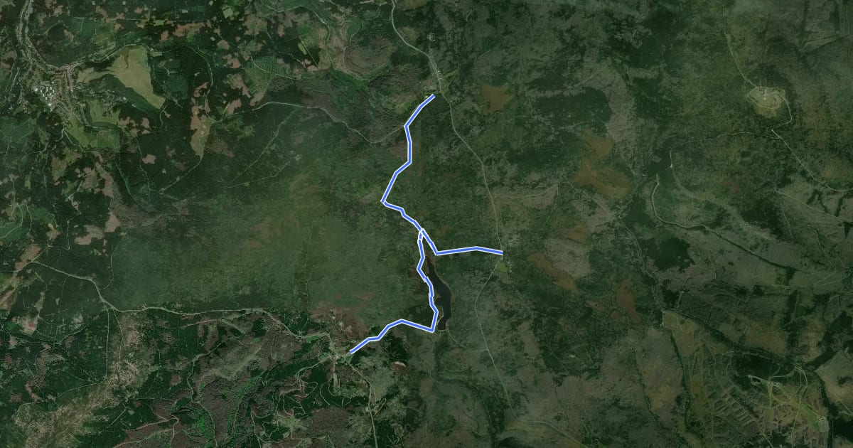 Маршрут Verbindungsloipe Oderbrück - Torfhaus - Oderteich - Sonnenberg на спутниковом снимке