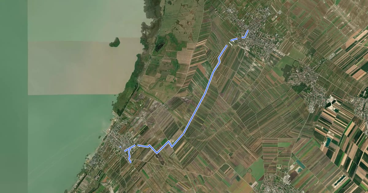 Маршрут Verbindungsradweg B24 на спутниковом снимке