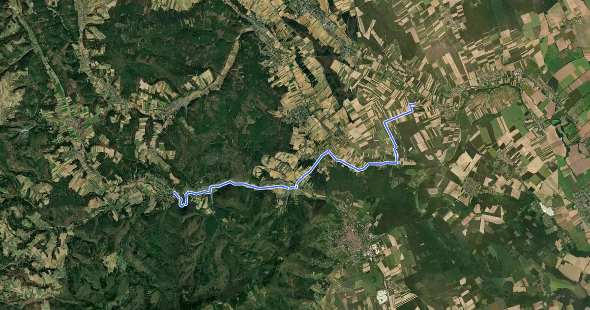 Маршрут Verbindungsradweg (B43-B41) на спутниковом снимке