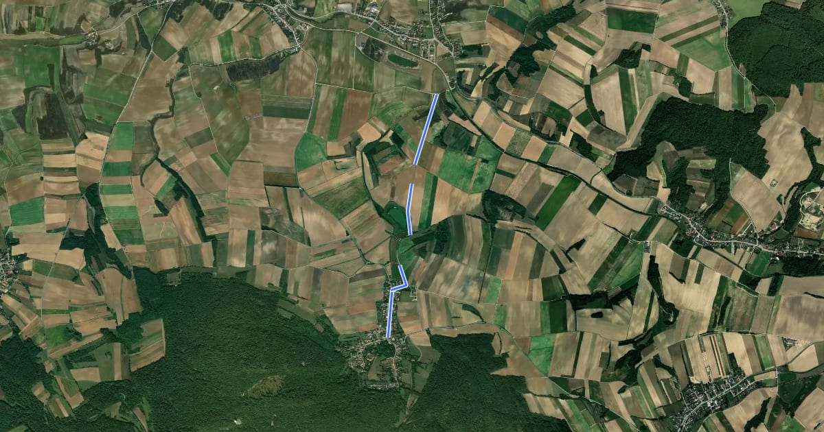 Маршрут Verbindungsradweg Michelstetten на спутниковом снимке