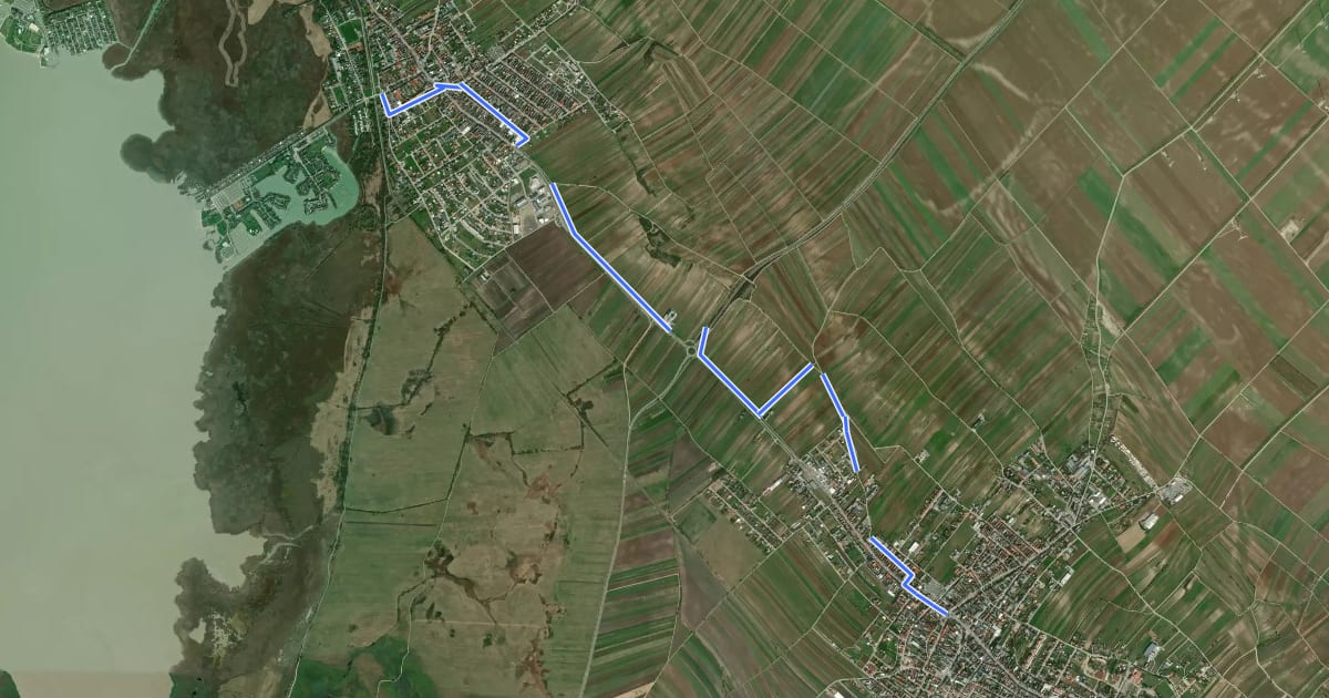 Маршрут Verbindungsradweg Weiden - Gols (B25) на спутниковом снимке