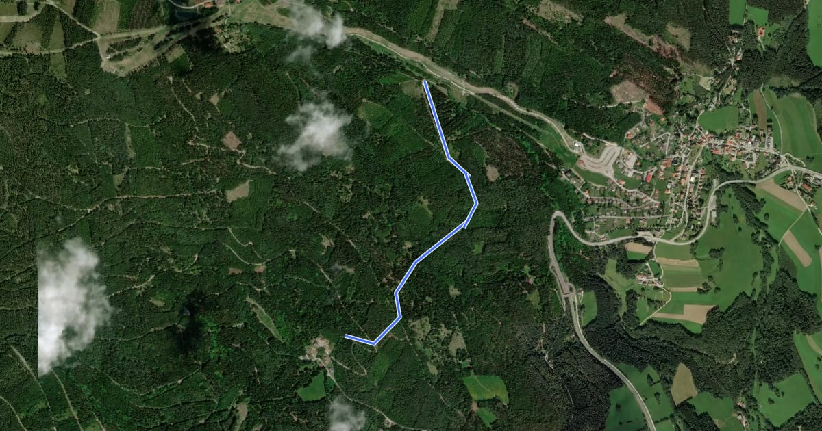 Маршрут Verbindungswanderweg на спутниковом снимке