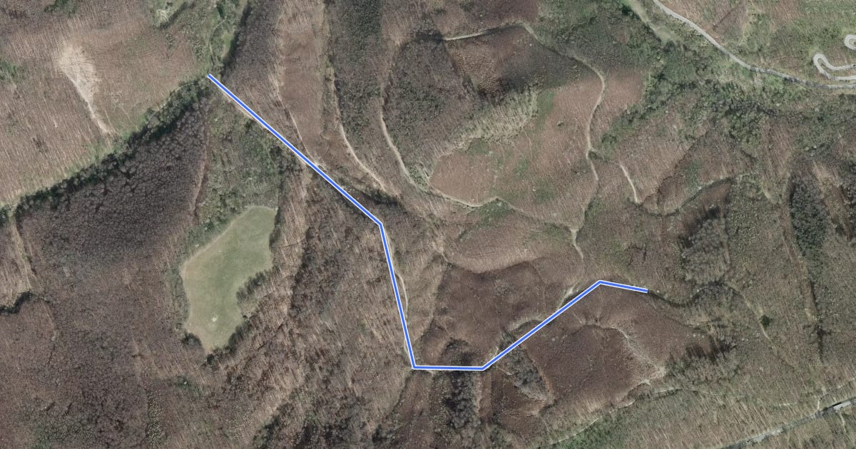 Маршрут Verbindungsweg Dombachgraben - Roan Trails на спутниковом снимке